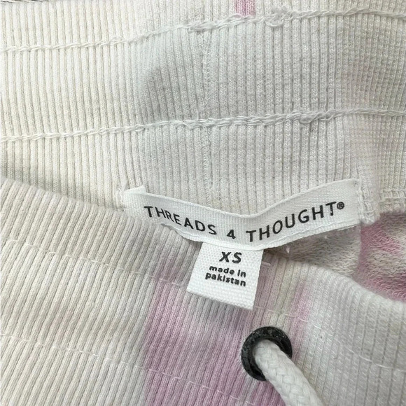 Threads 4 Thought Liesel Shorts Pink Tie Dye Organic Size XS Athleisure - Picture 4 of 7
